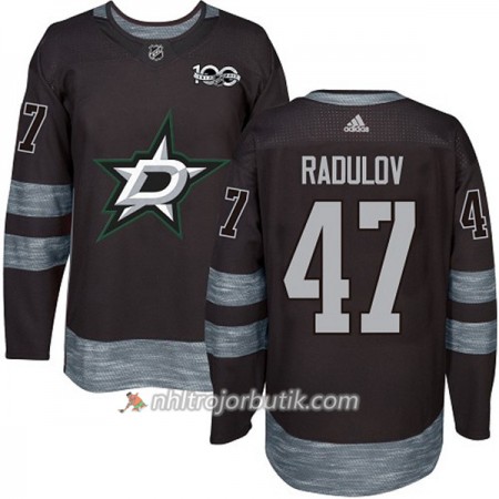 Män Ishockey Dallas Stars Tröja Alexander Radulov 47 1917-2017 100th Anniversary Adidas Svart Authentic